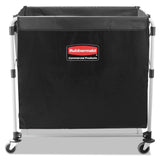 Rubbermaid Commercial Products, Collapsible X Cart Laundy Cart, College MoveIn, Transport Supplies and Groceries, Steel, 8 Bush
