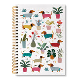 huester Dachshund Notebook Journal, Gifts for Dachshund Lovers Journal for Women, Weiner Dog Gifts Notebooks for Note Taking, Co