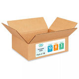 Medium Moving & Shipping Boxes 10x8x3 inches (10-Pack) - Extra Strength 200 lb vs Regular - Corrugated Packing Box, Made in USA