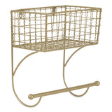 Small Gold Farmhouse Towel Rack