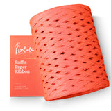 plantactic Raffia Paper Ribbon for Gift Wrapping/DIY Decoration, 328 Feet 1 Roll (Red)