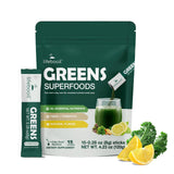 Superfood Blend Drink Mix with 40+ Greens & Vegetables - Plant-Based, Natural Unflavored Powder in Easy Mix Packets for Daily We