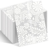 Fullhawl 50 Pcs Wedding Vellum Jackets Bulk for 5x7 Invitations Cielito Lindo Baby Shower Wedding Invitation Accessories Kit Mex