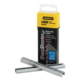 Stanley SharpShooter HeavyDuty Tacker Staples, 1/4 inch Leg Length, 1000/Box