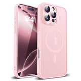 YEMORAN Compatible with iPhone 16 Pro Max Case with Built-in Camera Lens Protectors Translucent Magnetic 16 Pro Max Phone Case 6