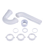 Dearborn P9703BG 1-1/2 P-Trap w/ Threaded PVC Adapter & Reversible J-Bend, Bagged, for superior sealing in tubular drain applica