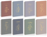 8 Pack Christian Spiral Notebook Bible Verse Journals A5 Wide Ruled Cute Floral Prayer Notebook 120 Pages Inspirational Religiou