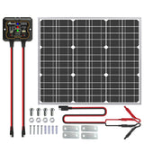 SOLPERK 50W Solar Batery Charger Solar Battery Maintainer + Upgrade 10A MPPT Charge Controller + Adjustable Mount Bracket for Ca