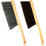 Patelai 2 Pcs Wooden Bench Brushes Fireplace Brush, Gray, Brown