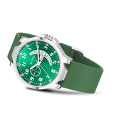 Matrix Classic 2.0 Day & Date Analog Watch With Softest Silicone Strap For Men & Boys (Green)