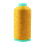 Mandala Crafts Size 46 210D T45 Bonded Nylon Thread - Gold 2843 YDs Tex 45 Heavy Duty Sewing Threads for Leather, Jeans, Weaving