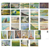 HOSTEESSCHOICE Vintage Art Postcards set of 30 Post card of France Artist Georges Seurat variety pack Famous Painting Scenery,4