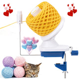Caydo Yarn Winder with Tension Spring, One Hand Operated Winder, 4-7oz Efficiently Compact Cake Roller for Crocheting, Portable