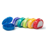 Blasting Health Marble Retainer Cases with Labels Pack of 6 (colors may very)