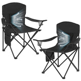 WEIDIORME 2 Pack Lightweight Camping Chairs, 300LBS Heavy-Duty Portable Folding Chairs with Carry Bag, Compact Design for Campin