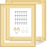 ECOIOU 2-Set DIY Canvas Stretcher Bars 16x20 Inch Canvas Frame for Oil Paintings,Prints,Paint by Numbers & Posters