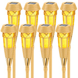 Evelynsun Solar Outdoor Lights - Torches with Flickering Flame for Garden Decor, Waterproof Garden, Outdoor Patio & Pathway Yard