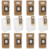 LesinaVac 12 Pack Dust Bags - S7 Compatible with Roborock S7+ Vacuum Cleaner, 3L Large Capacity, Auto-Empty Dock