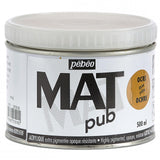 Pebeo Mat Pub, extra fine, 500 ml-Yellow Ochre Acrylic Paint