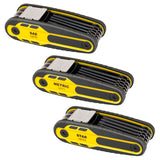 Titan 12773 24-Piece Folding Allen Wrench Set, Metric, SAE & Star, Locking Hex Key Sets Lock at 90, 135 & 180 via Two Push Butto