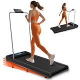 Treadmills with Rmoved Handle, 3 in 1 Portable Treadmills for Home Small Space, Under Desk Treadmill with 8% Incline,Walking pad