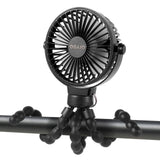 Portable Stroller Fan Personal rechargeable USB Fans With 5200mAh 3 Speeds Battery Small Baby Car Seat Mini Handheld Clip On Fan