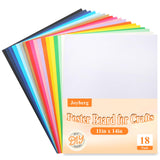 Joyberg 18 Pack Poster Board, 11in x 14in Colorful Poster Boards, Posterboard, Poster Board Paper for Crafts, DIY, Drawing