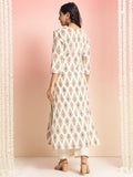 Gosriki Women'S Rayon Viscose Straight Printed Kurta With Palazzo (Tangro Cream-Gs_L_Cream_Large),Cream,,B0DT752DD3