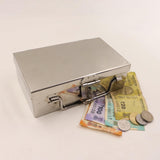 Spillbox Stainless Steel Cash & Jewelry Organizer | Vanity & Locker Box | Storage Peti | (Small)