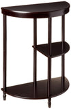 Frenchi Furniture Cherry 3-Tier Crescent ,Half Moon ,Hall / Console Table/End Table