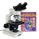 OMAX 40X-2000X Binocular Lab Compound LED Microscope with Microscope Book