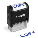 Copy ExcelMark SelfInking Rubber Stamp A1539 Blue Ink