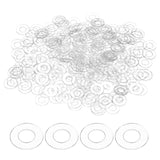 HARFINGTON 300pcs M3.5 PVC Flat Washers 3.5mm ID 6mm OD 0.5mm Thick Sealing Gasket Ring Spacer Metric Round Washers Replacement