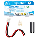 CQRobot JST 2.0mm PH SMD 2-pin 22AWG Electronic Computer Silicone Female Socket Connector Cable 21cm, Beige IC Male Plug and Hea