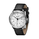 Feice Ultra-Thin Automatic Men'S Bauhaus Style Mechanical Watch White Dial Leather Strap Analog Three-Hand Casual Dress Watch Ch
