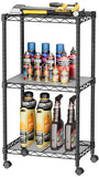 SINGAYE 3 Small Wire Shelves Kitchen Pantry Close Home Organizers and Storage Bathroom Shelf Laundry Room Organization Adjustabl