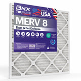 BNX TruFilter MERV 8 Compatible with AprilAire Replacement Filter (2-Pack) - MADE IN USA - Air Conditioner Furnace Filters HVAC