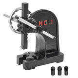VEVOR Arbor Press, 1 Ton Manual Arbor Press with Handwheel, 5.9 Maximum Height, Cast Iron Heavy-duty Manual Desktop Arbor Press,