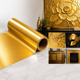 Yaocom 1 Roll Aluminum Metal Crafts DIY Foil 18 Inch x 10 ft x 0.1 mm Thick for Art Project Aluminum Flashing Roll Wide Sheet Mu
