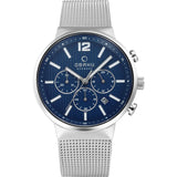 Obaku Analog Blue Dial Men'S Watch-V180Gcclmc