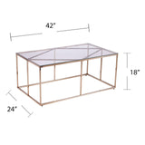 Sei Furniture Nicholance Coffee Table, Champagne