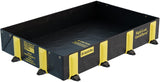 Justrite Rigid-Lock QuickBerm, 4' x 6' x 12, Large Drive Over Oil Spill Containment Berm, 175 Gallon Spill Capacity, PVC Coated