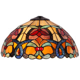 Large Tiffany Lamp Shade Replacement Only 16Inch Stained Glass Lampshade Fit For Table Lamps FLoor Lamp Ceiling Fixture Pendant