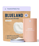 BLUELAND Oxi Laundry Booster Powder Starter Set, Unscented, 25 Loads, 17.6 oz with Tin, Plastic-Free Eco Friendly Oxy Cleaner St