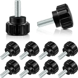 Hotop Threaded Knurled Thumbscrew Monitor Mount Screws on Knobs Monitor Screws Carbon Steel Clamping Knobs Grip Thumb Screw Moun