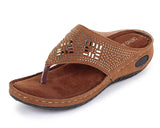 Ortho Joy Women & Girl Tan Slipper - 8 Uk,Tan,7,B08WPMGVLQ