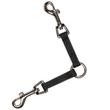 Guardian Gear Nylon 2-Way Small Dog Coupler with Nickel-Plated Swivel Clip, 4, Black