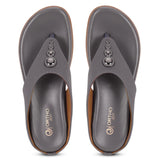 Ortho Joy Doctor Footwear For Women || Fancy Slipper For Women,Grey,5,B0DJ9BZN13