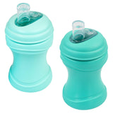 Re-Play Transition Sippy Cups for 1 Year-Old - Medical Grade Silicone Soft Spout & Travel Lid, Easy to Hold Hourglass Shape, Mad