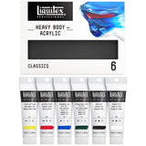 Liquitex Professional Heavy Body Acrylic Paint, Classic 6 x 59ml (2oz) Set